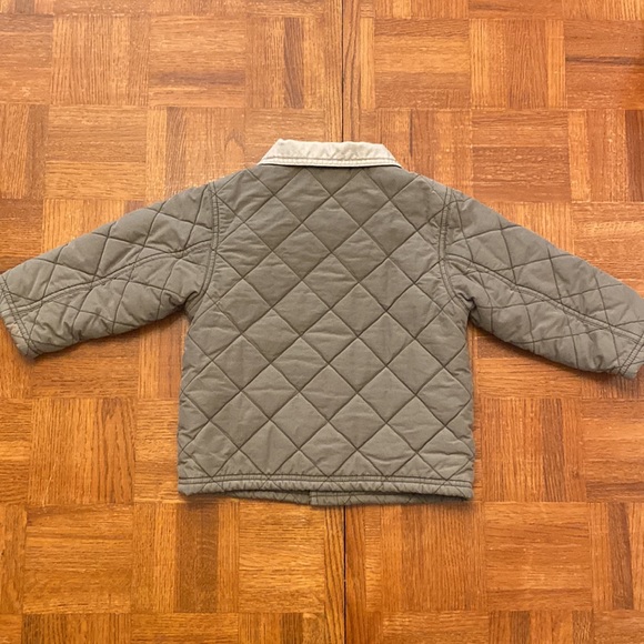 Gymboree Quilted Puffer Jacket in Olive and Beige - Picture 6 of 15